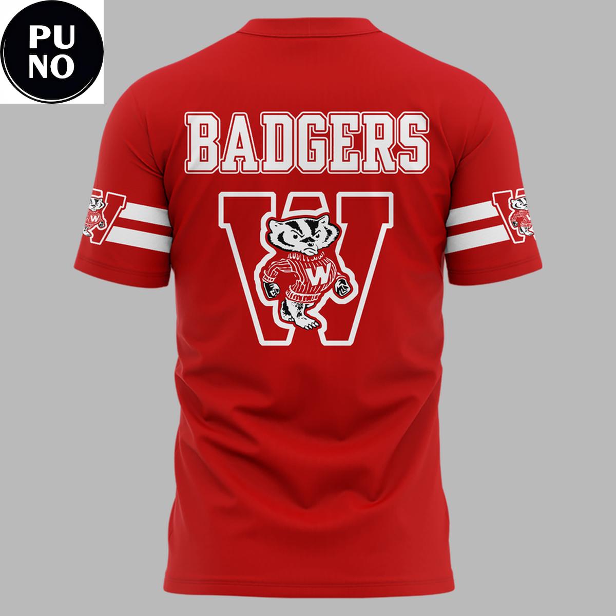 Wisconsin Badgers 2026 ThrowBack Logo Hoodie T-Shirt