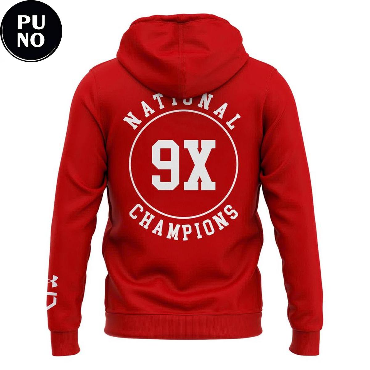 Wisconsin Badgers 9x Women’s Hockey National Champions 2026 Hoodie