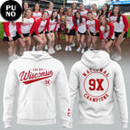 Wisconsin Badgers 9x Women’s Hockey National Champions 2026 Hoodie