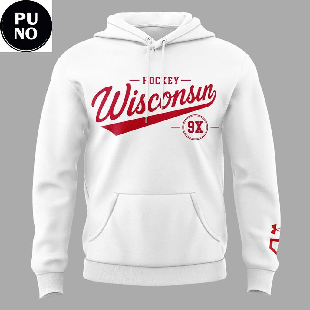 Wisconsin Badgers 9x Women’s Hockey National Champions 2026 Hoodie