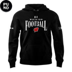 Wisconsin Badgers Football 2026 Head coach Luke Fickell Jump Around Hoodie T-Shirt