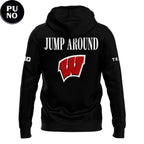 Wisconsin Badgers Football 2026 Head coach Luke Fickell Jump Around Hoodie T-Shirt