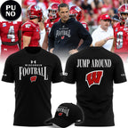 Wisconsin Badgers Football 2026 Head coach Luke Fickell Jump Around Hoodie T-Shirt