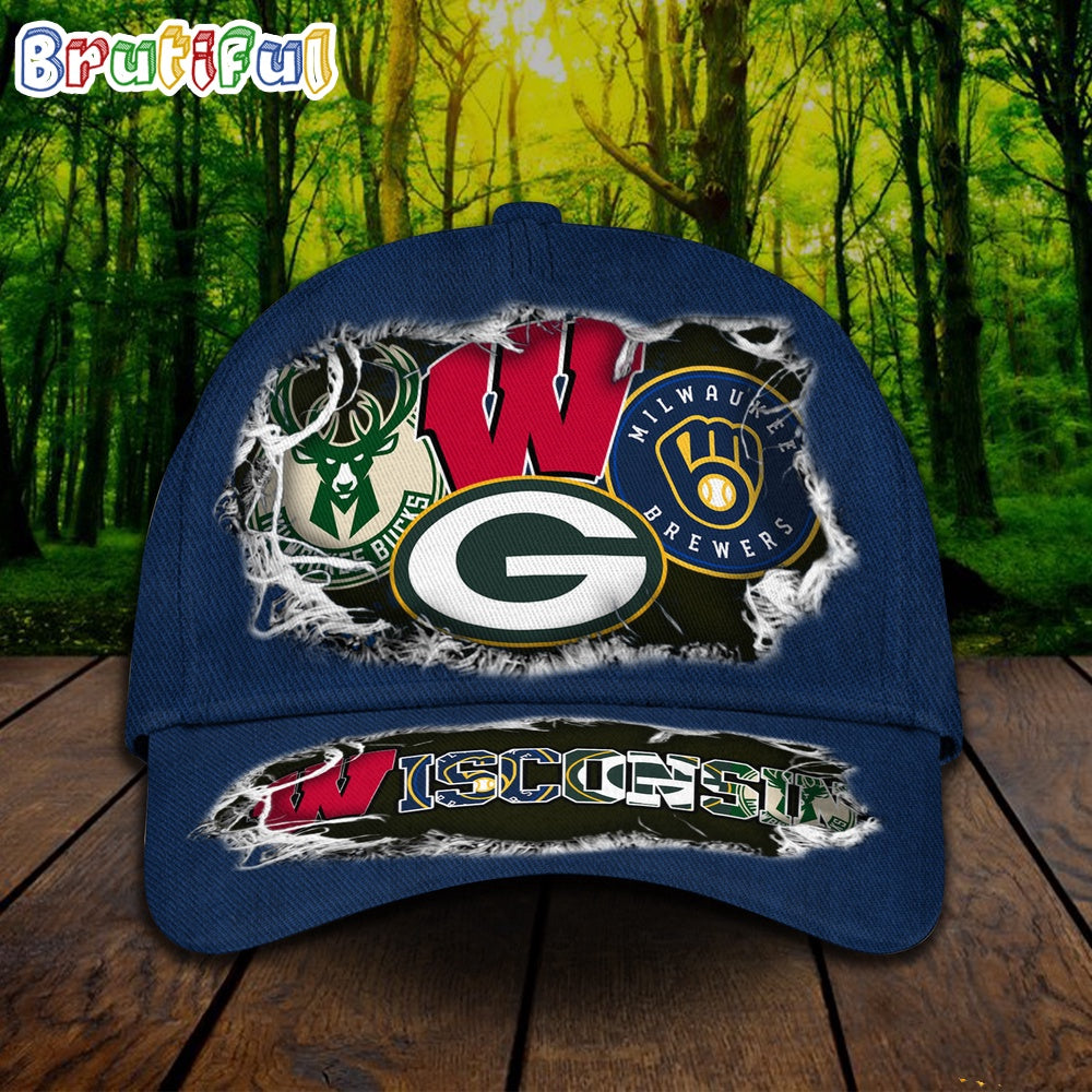 Wisconsin Sports Cap, Wisconsin Baseball Cap, Baseball Hats