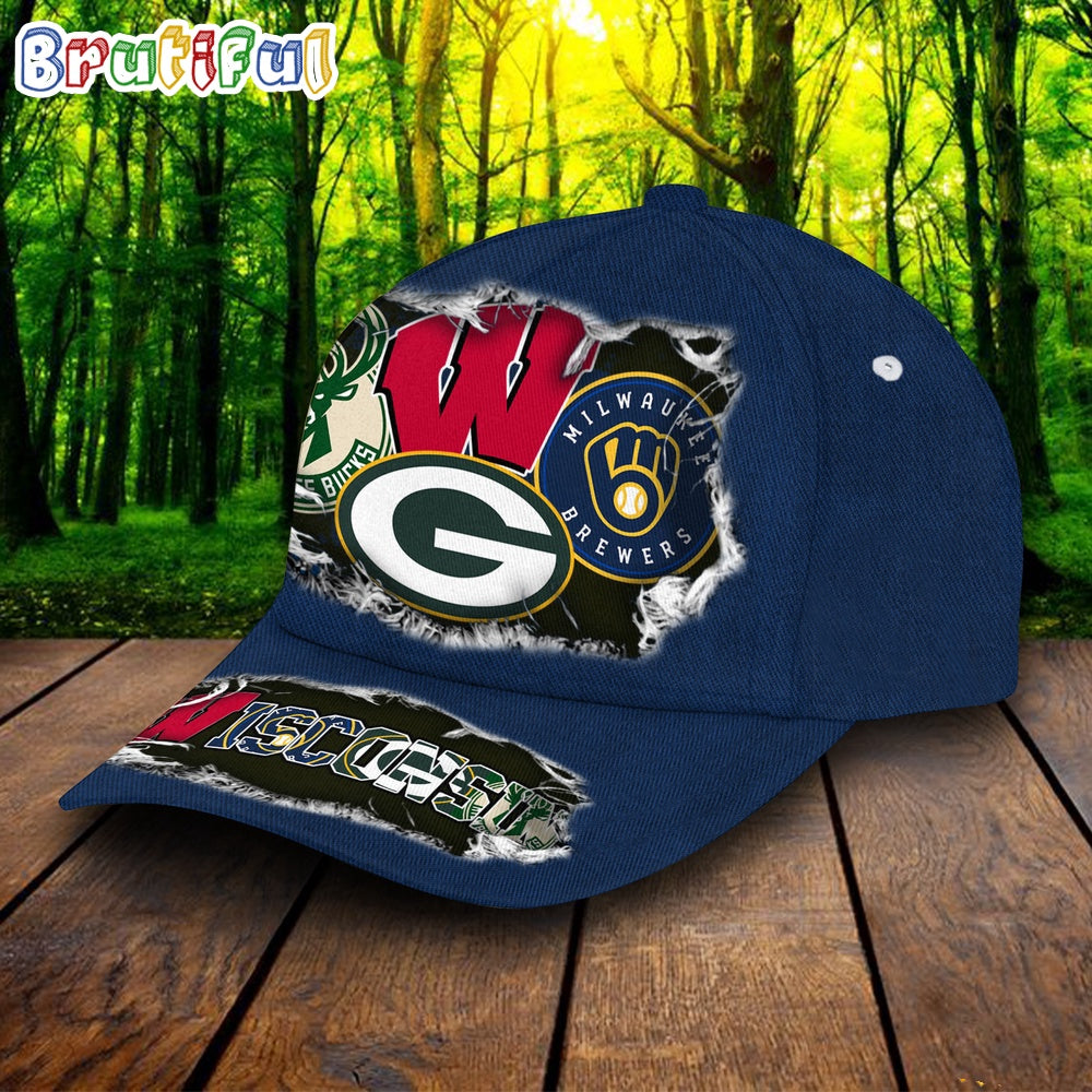 Wisconsin Sports Cap, Wisconsin Baseball Cap, Baseball Hats