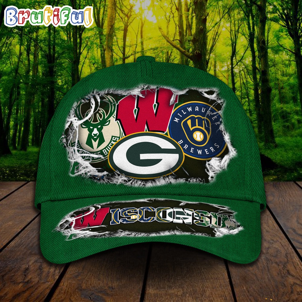 Wisconsin Sports Cap, Wisconsin Baseball Hats, Sport Baseball Cap