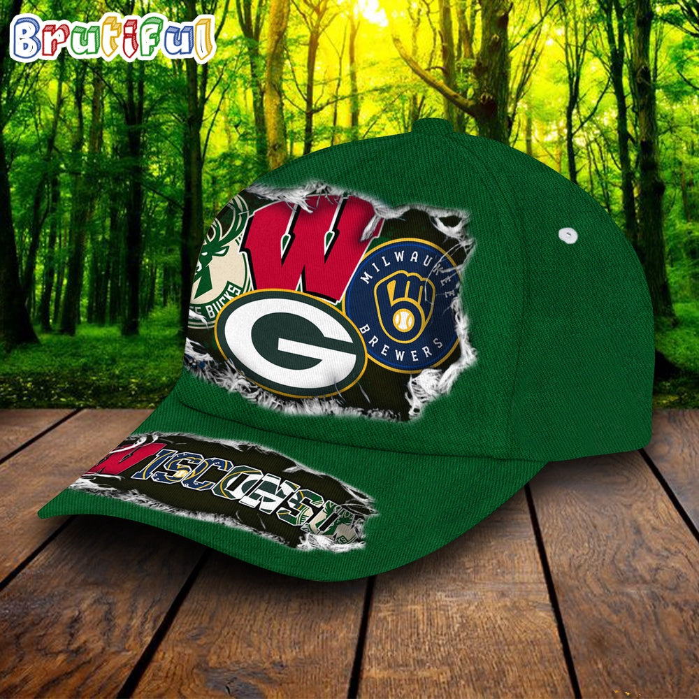 Wisconsin Sports Cap, Wisconsin Baseball Hats, Sport Baseball Cap