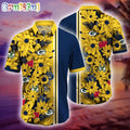 Wisconsin Sports Flower Hawaiian Shirt, Wisconsin Hawaiian Shirt
