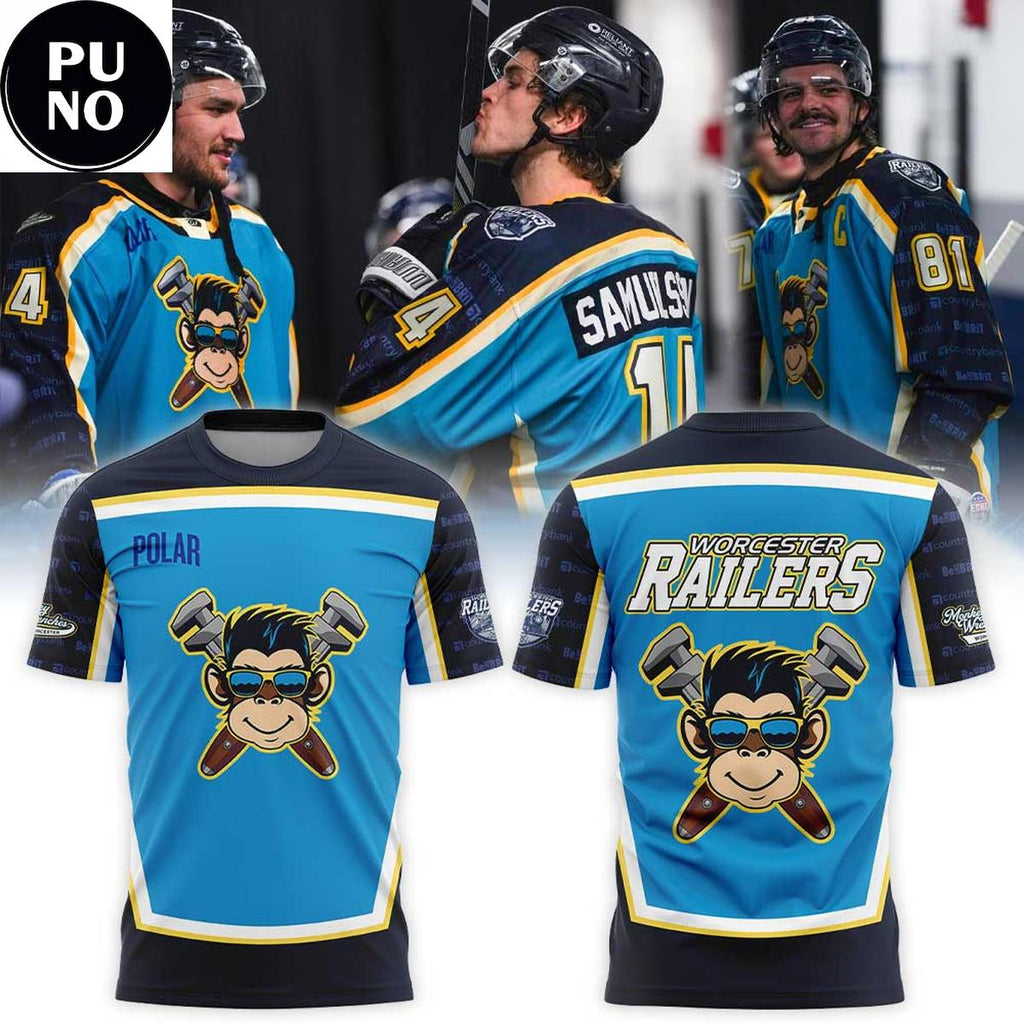 Worcester Railers HC Monkey Wrenches 2026 Hoodie T-Shirt