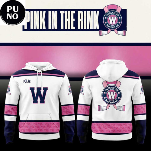 Worcester Railers HC Pink In The Rink 2026 Hoodie T-Shirt