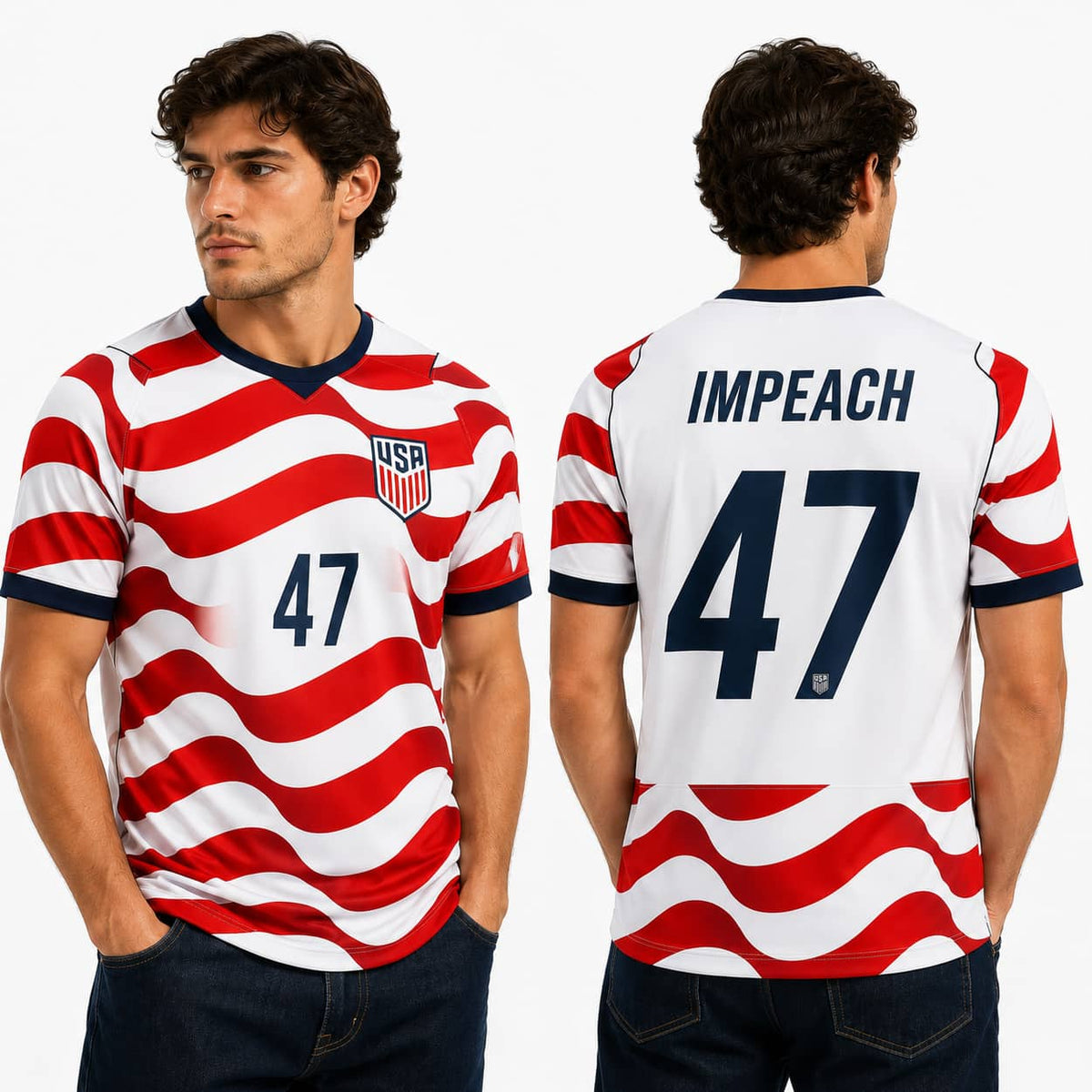 World Cup 2026 USA Impeach 47 Jersey