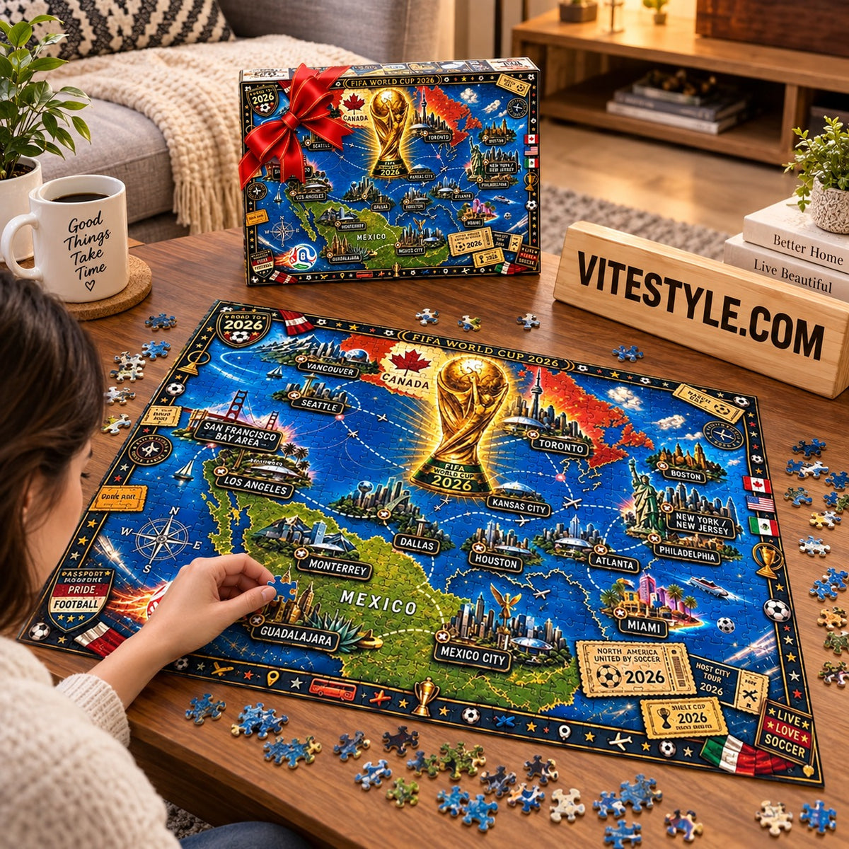 2026 World Cup Host Cities Journey Puzzle