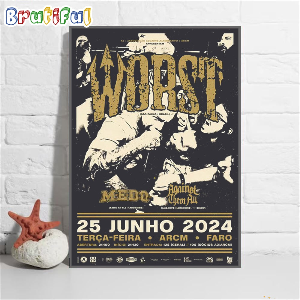 Worst Hc Tba Festival Faro Pt June 2024 Wall Art Poster Canvas