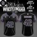 WrestleMania 42 Vegas Fashion 2026 Football Jersey