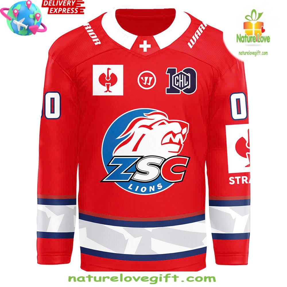 ZSC Lions 2026 CHL Champions Jersey Swiss Hockey Team