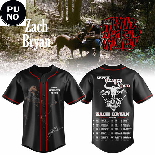 Zach Bryan The With Heaven On Tour 2026 Baseball Jersey