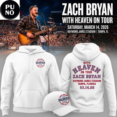 Zach Bryan With Heaven On Tour 2026 Raymond James Stadium Hoodie T-Shirt