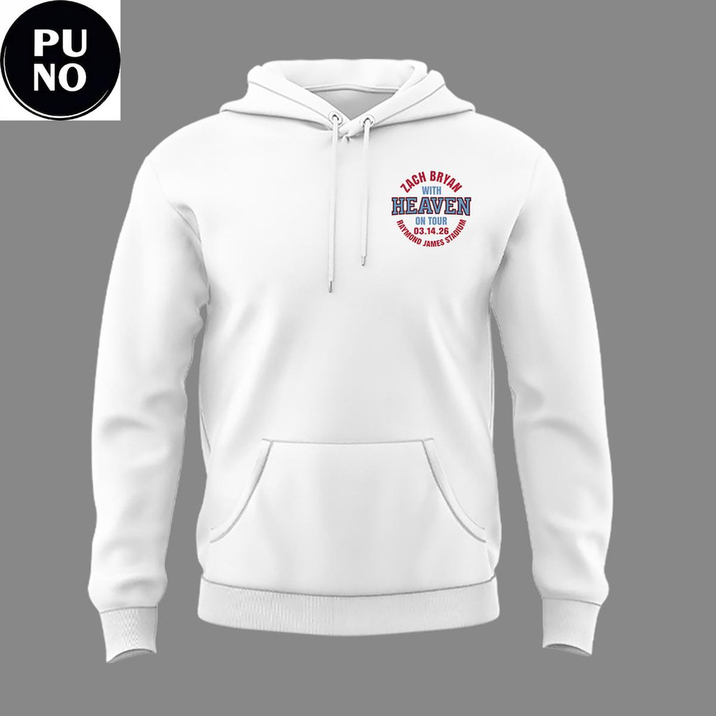 Zach Bryan With Heaven On Tour 2026 Raymond James Stadium Hoodie T-Shirt