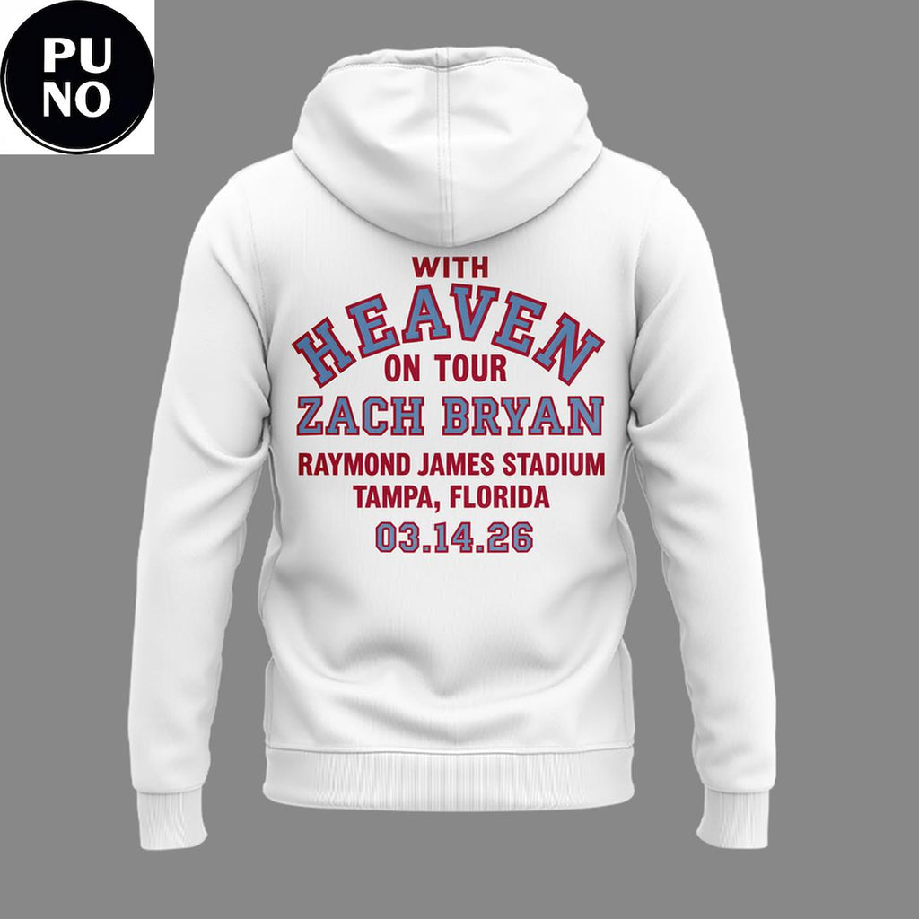 Zach Bryan With Heaven On Tour 2026 Raymond James Stadium Hoodie T-Shirt