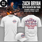 Zach Bryan With Heaven On Tour 2026 Raymond James Stadium Hoodie T-Shirt