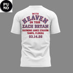 Zach Bryan With Heaven On Tour 2026 Raymond James Stadium Hoodie T-Shirt