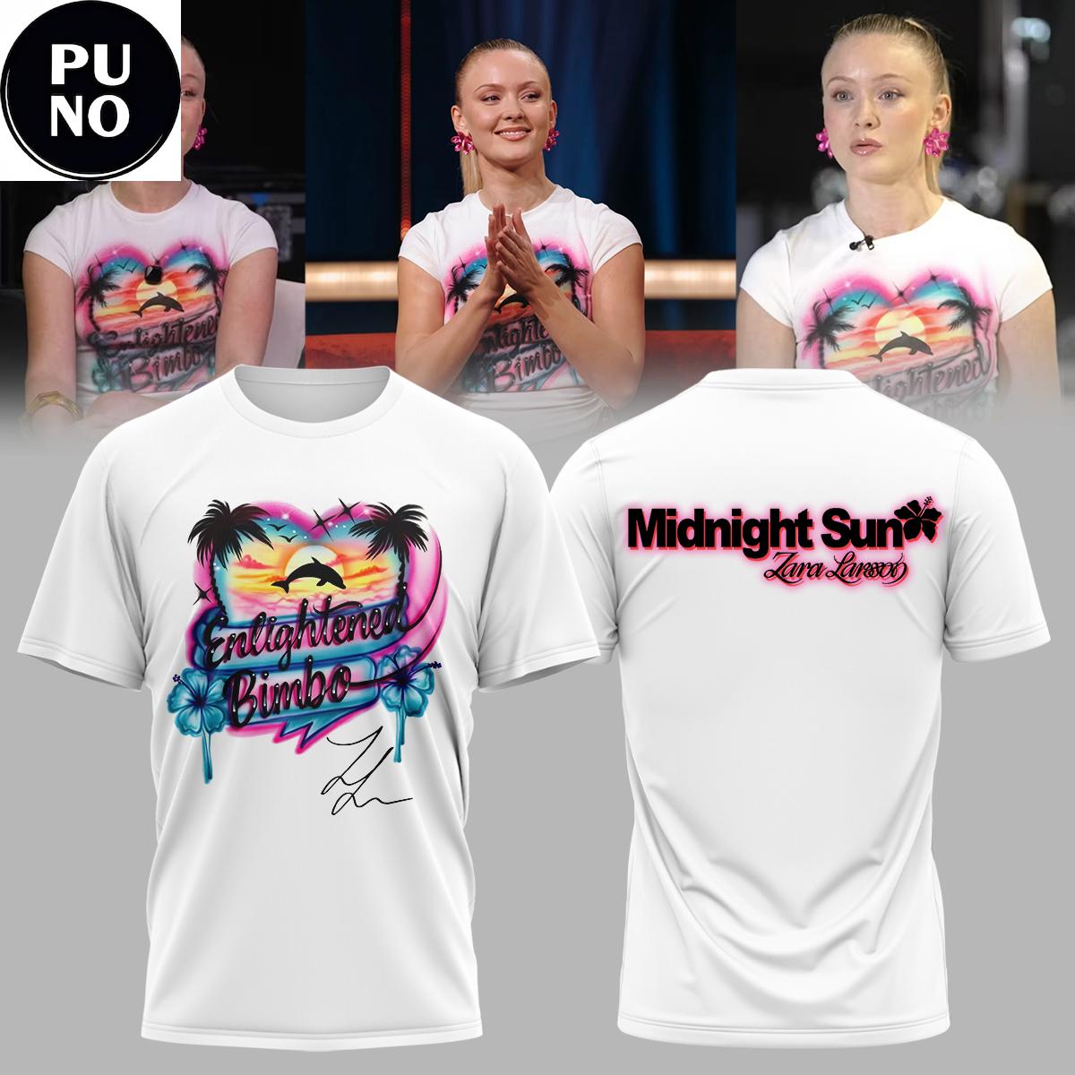 Zara Larsson Midnight Sun Tour 2026 Enlightened Bimbo T-Shirt