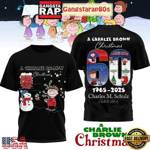 A Charlie Brown Christmas 60 Years 1965 2025 3D Shirt