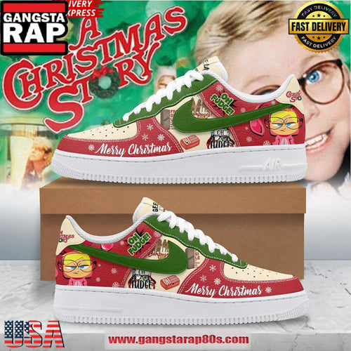 A Christmas Story Limited Edition Air Force 1 Running Sneakers