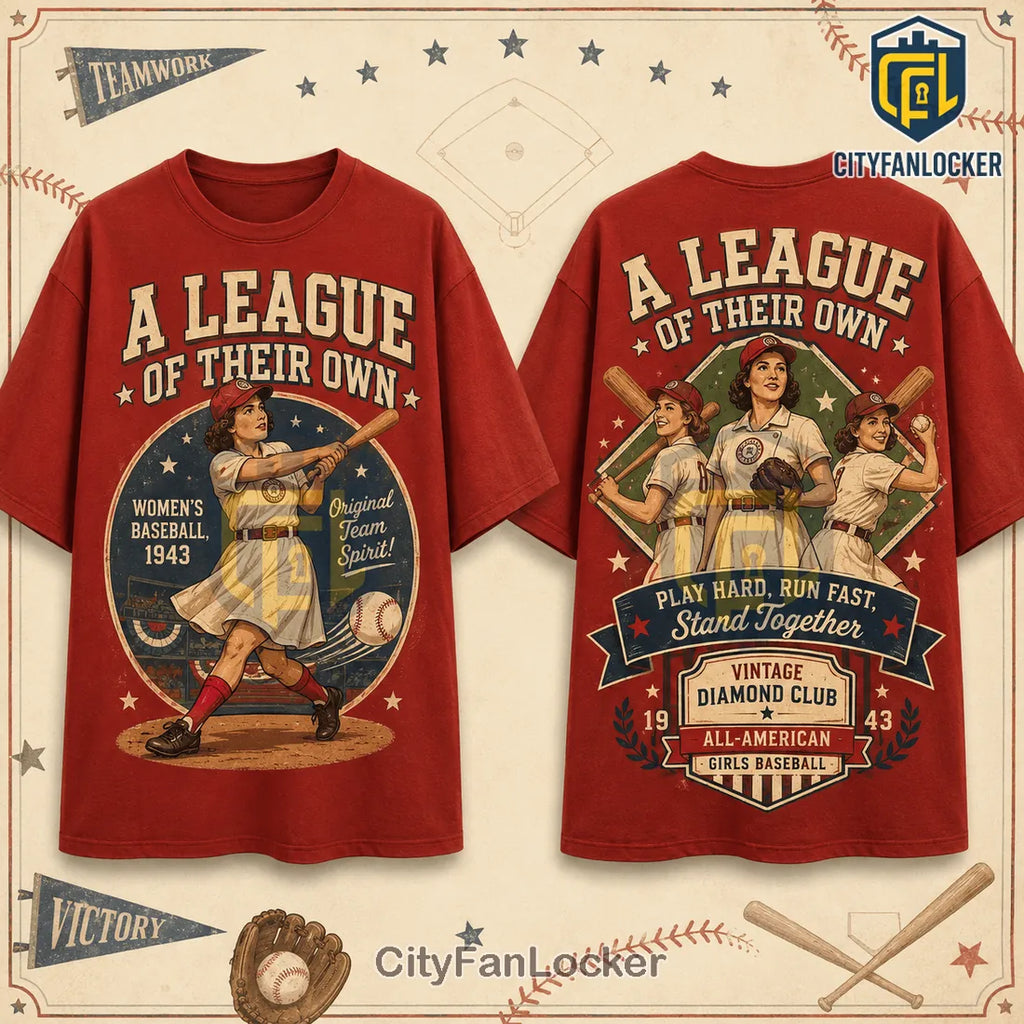 A League of Their Own Red Baseball T-Shirt