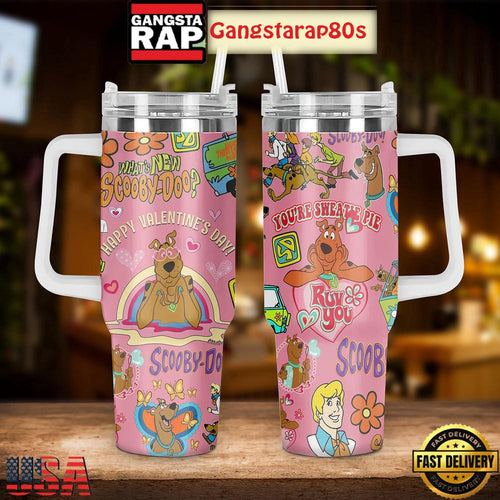 A Scooby Doo Valentine Tumbler Cup 40oz