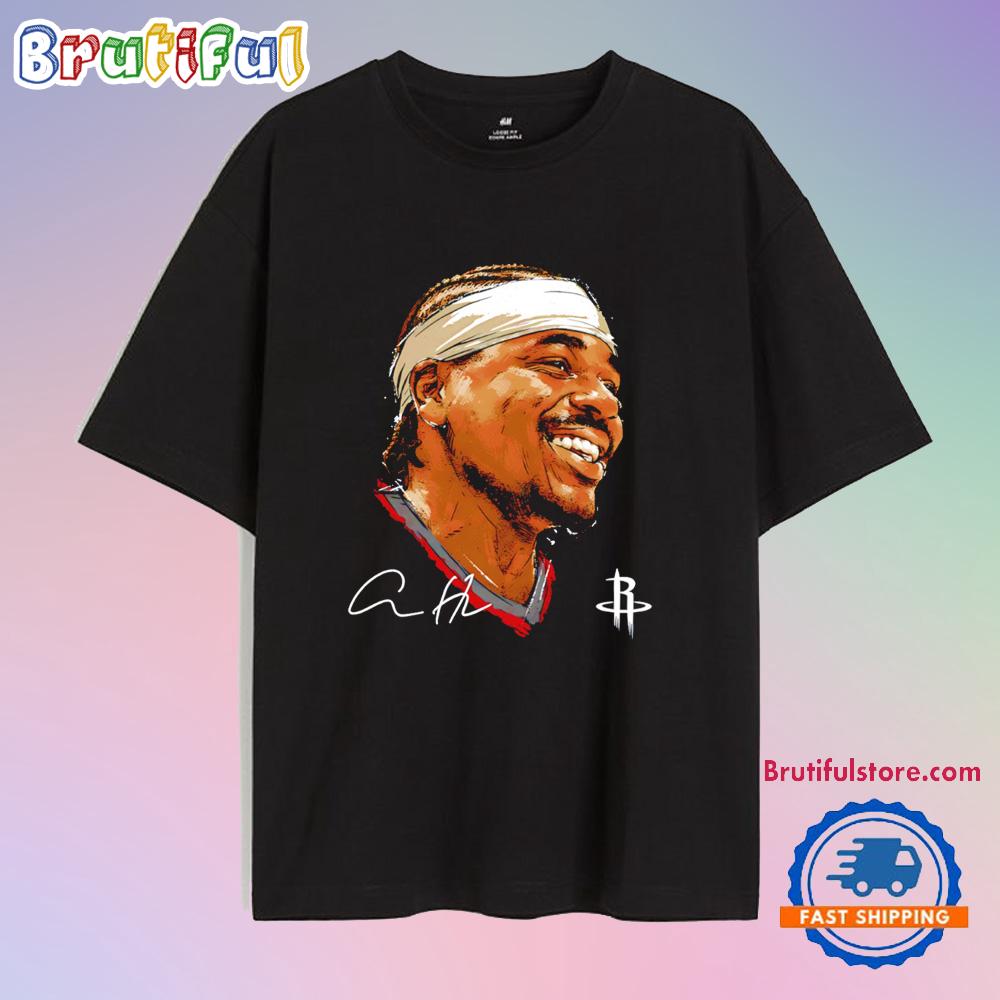 Aaron Holiday Houston Rockets Portrait Signature T Shirt