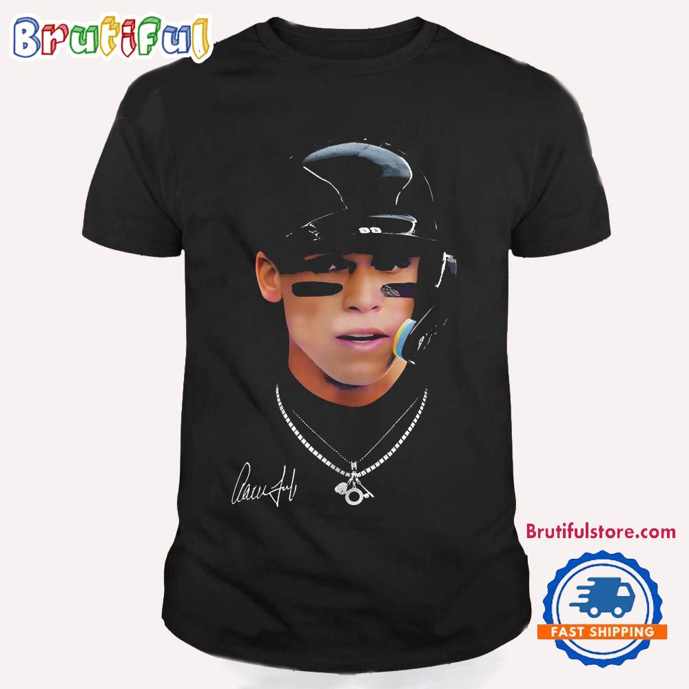 Aaron Judge Big Face New York Yankees Signature T Shirt