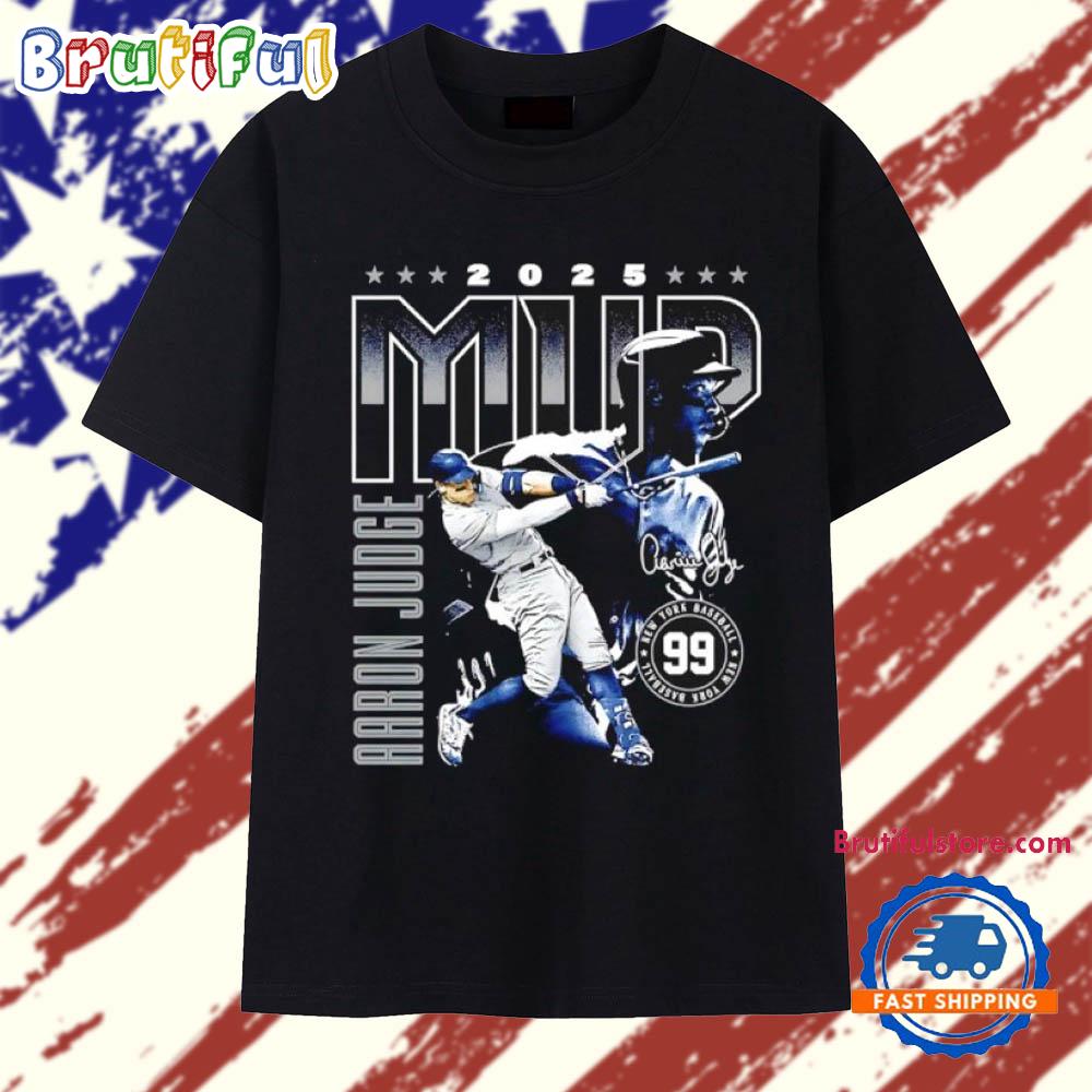 Aaron Judge New York Yankees 2025 MVP Signature T Shirt
