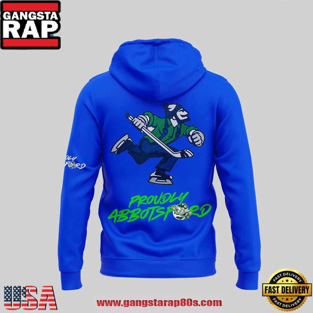 Abbotsford Canucks 2025 Playoffs Never Satisfied Hoodie Shirt