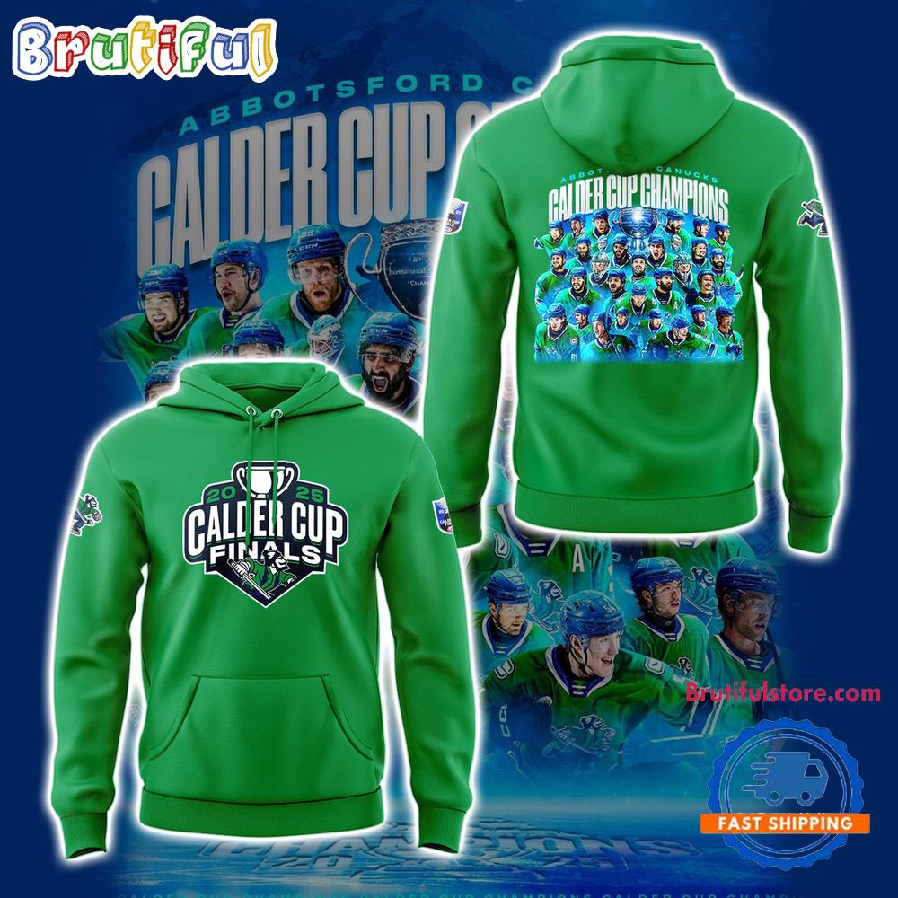 Abbotsford Canucks Calder Cup Champions 2025 Team Graphic Design Hoodie Shirt