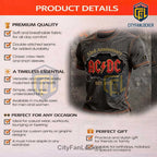 AC/DC 53rd Anniversary EST. 1973 Vintage Distressed Rock Band T-Shirt
