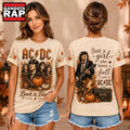 ACDC Autumn Pumpkin Fall Back in Black Unisex 3D Shirt , Music Trend Shirt