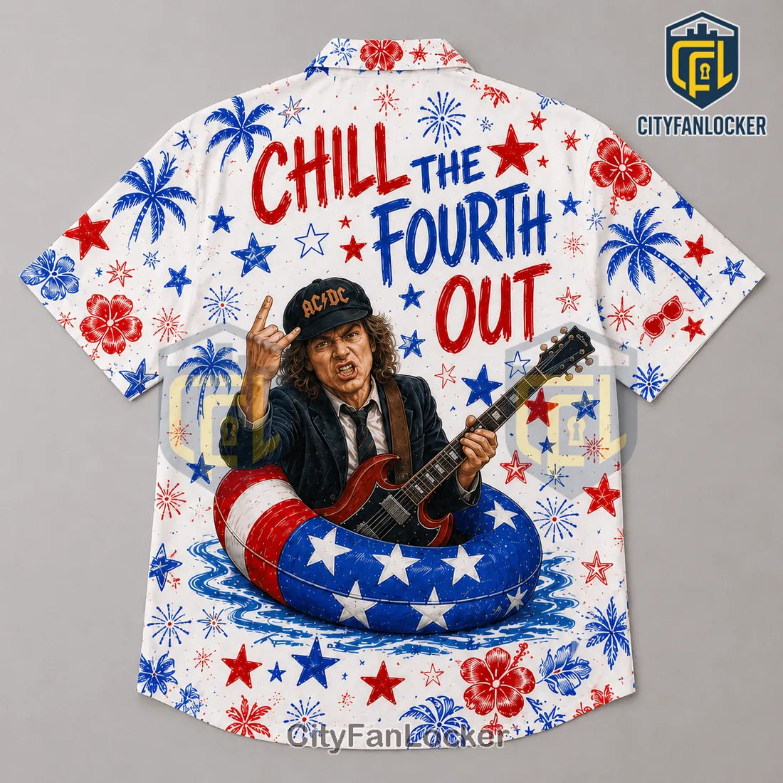 ACDC Chill The Fourth Out 2026 Hawaiian Shirt