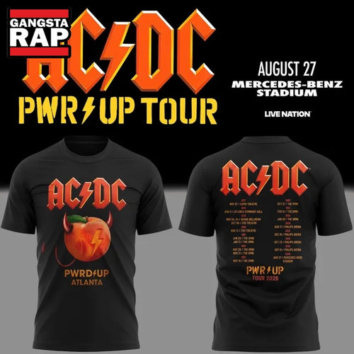ACDC Exclusive Atlanta Event Shirt Power Up Tour 2026 T Shirt