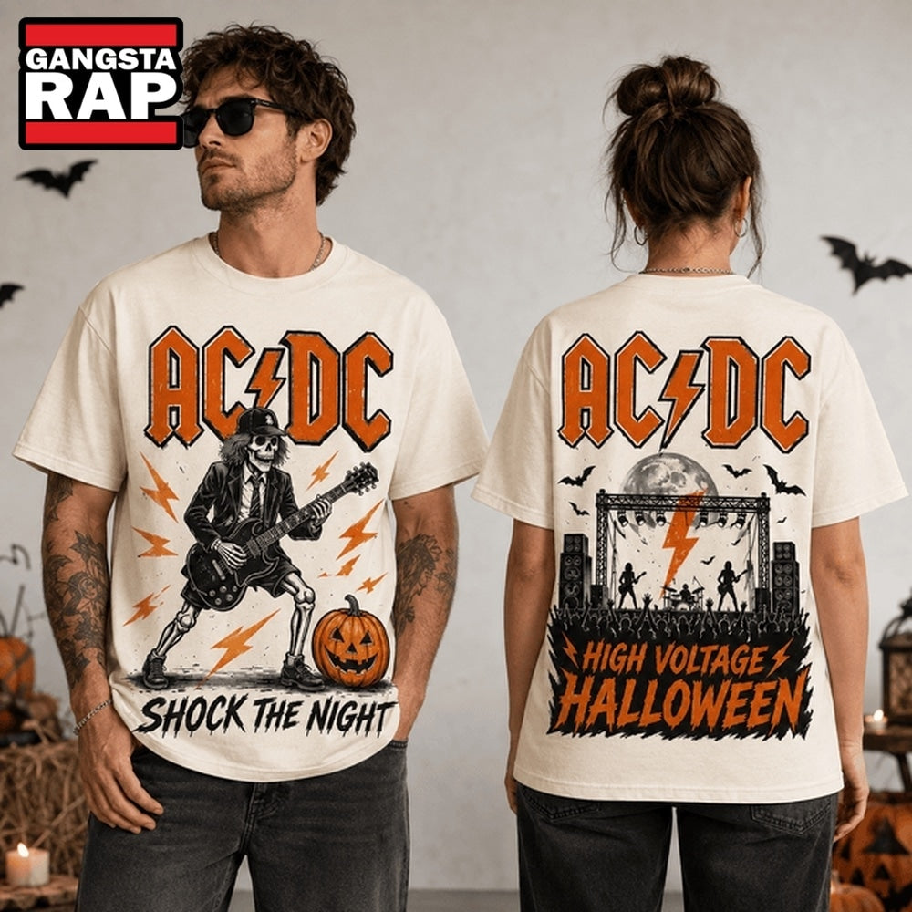 ACDC High Voltage Halloween Rock 3D Shirt Hoodie T-Shirt