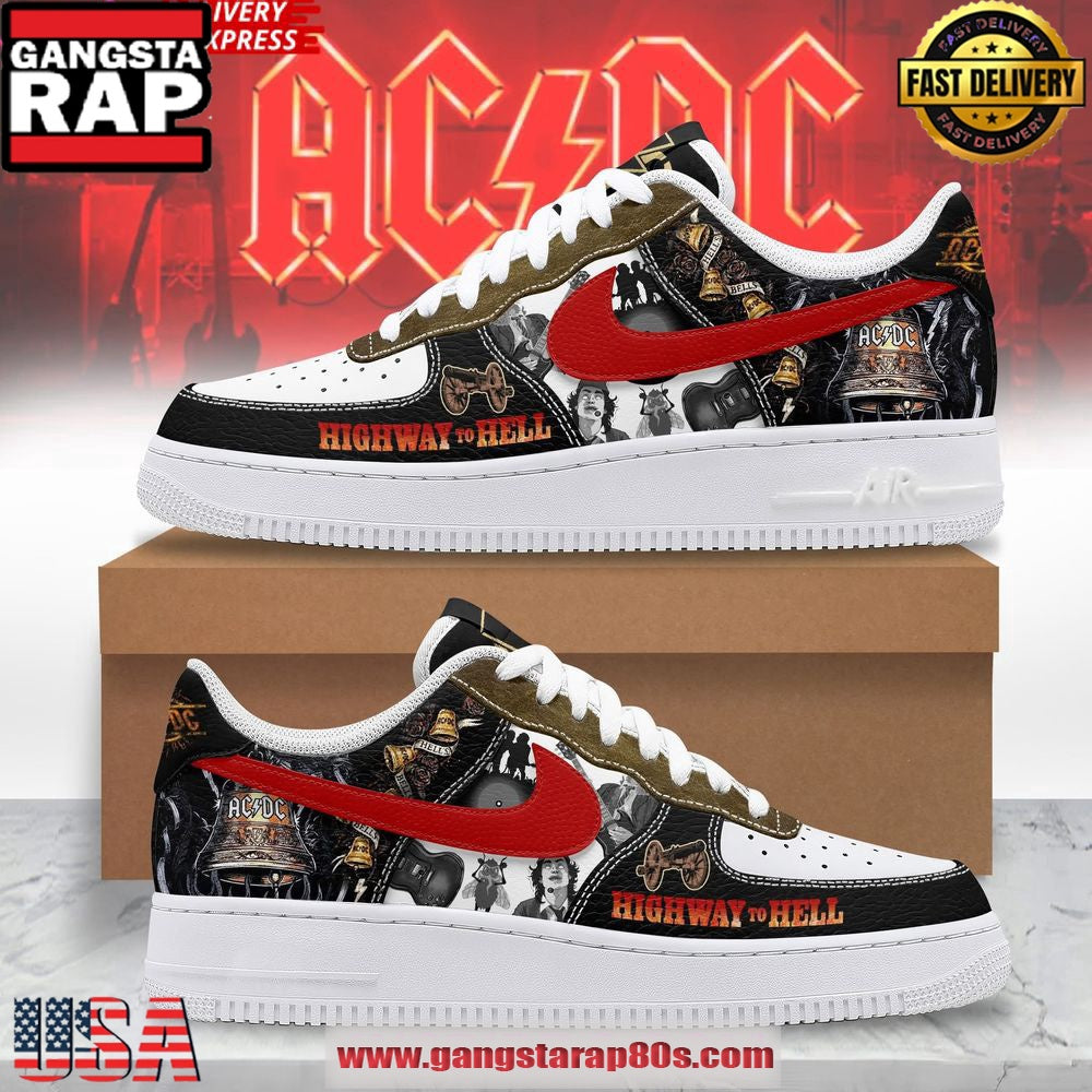ACDC Highway to Hell Limited Edition Air Force 1 Shoes Running Sneakers