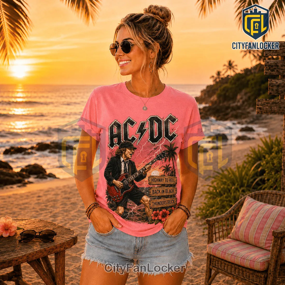 AC/DC Rock Band Retro Special Edition T-Shirt
