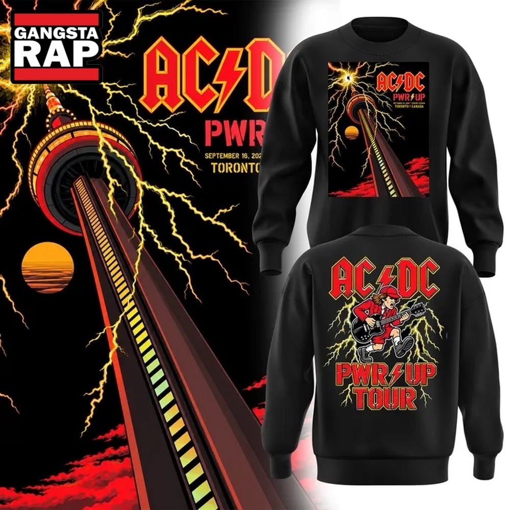 ACDC Rogers Stadium Toronto 2026 PWR UP Tour Exclusive Hoodie T-Shirt