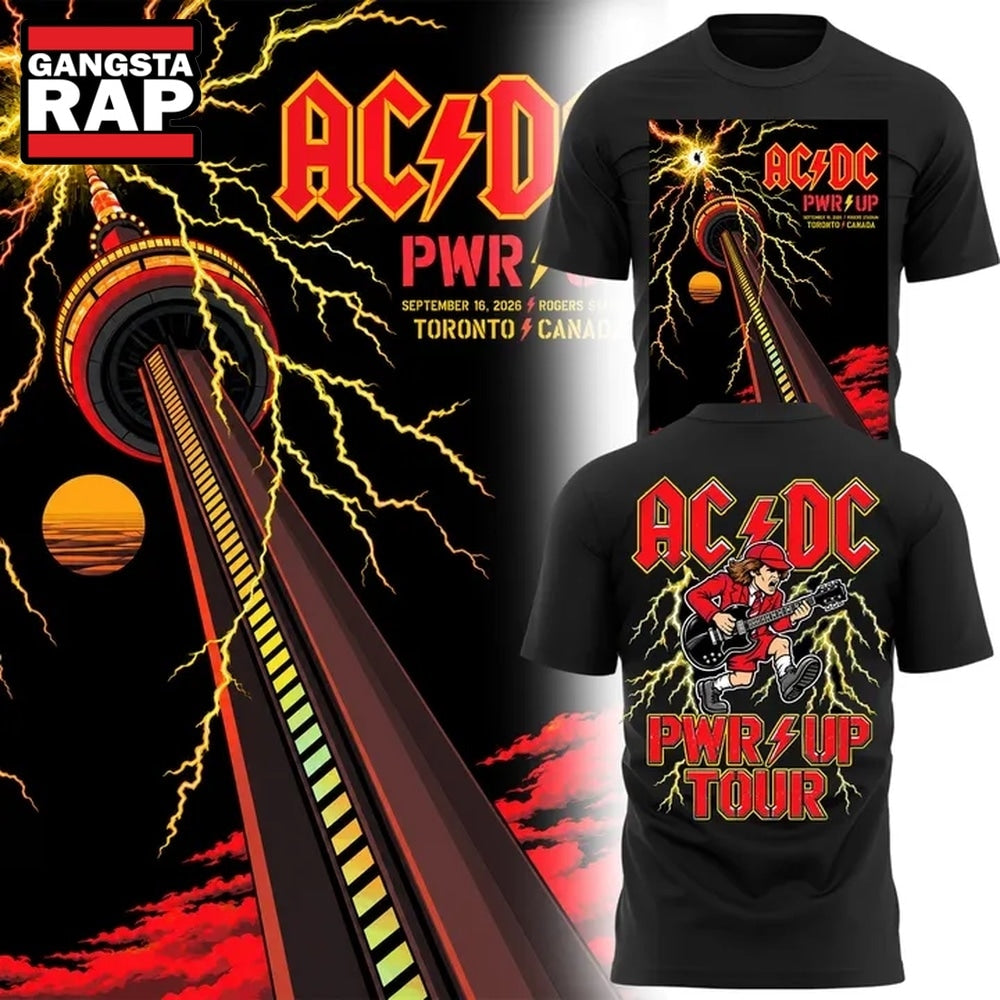 ACDC Rogers Stadium Toronto 2026 PWR UP Tour Exclusive Hoodie T-Shirt
