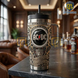 AC/DC Stainless Steel 40oz Insulated Travel Coffee Tumbler