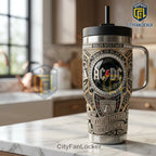 AC/DC Stainless Steel 40oz Insulated Travel Coffee Tumbler