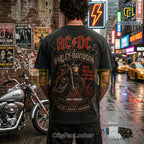 AC/DC x Harley-Davidson Vintage Black T-Shirt