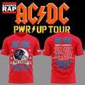ACDC x Houston Texans Power Up Tour 2026 Red Hoodie T-Shirt
