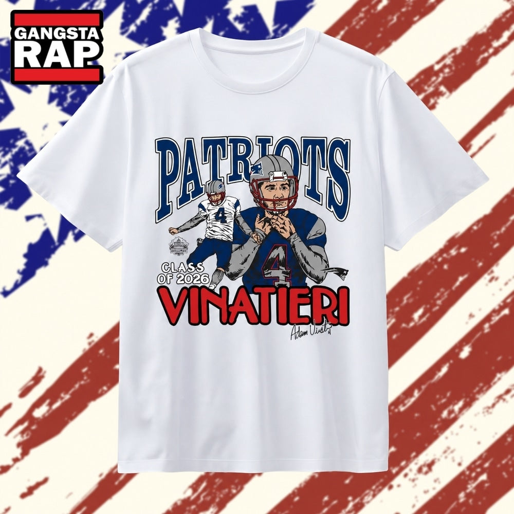 Adam Vinatieri Patriots Class of 2026 Homage T Shirt , Vintage Trending Shirt