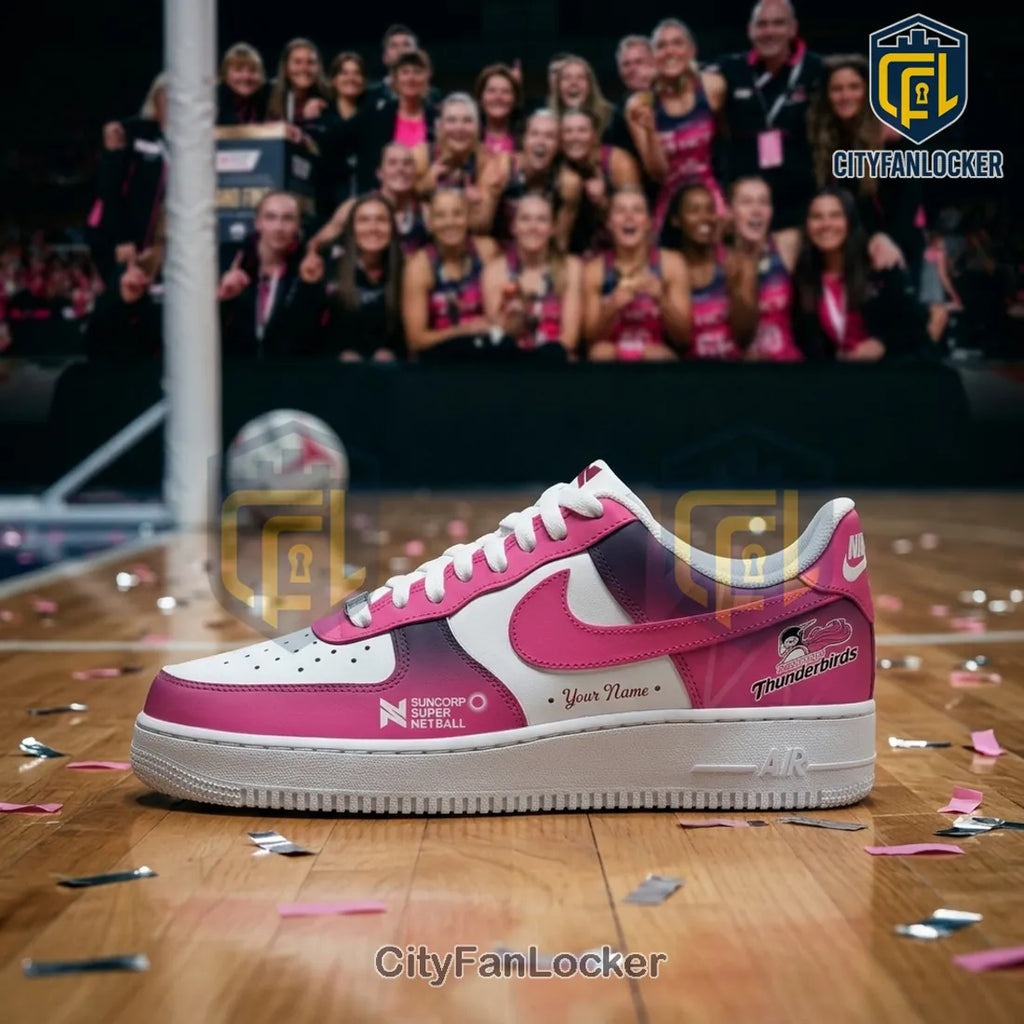 Adelaide Thunderbirds 3X Champions Pink Air Force 1 Sneakers